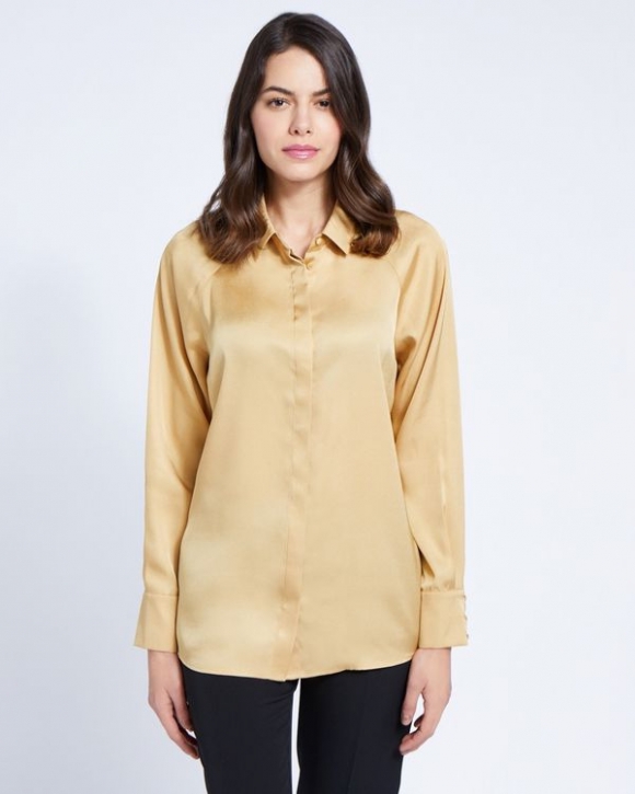 Paul Costelloe Living Studio Camel Raglan Sleeve Blouse Paul Costelloe Living Studio Camel Raglan Sleeve Blouse