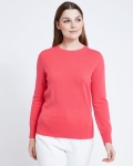 Paul Costelloe Living Studio Coral Cashmere Crew Neck Jumper Paul Costelloe Living Studio Coral Cashmere Crew Neck Jumper