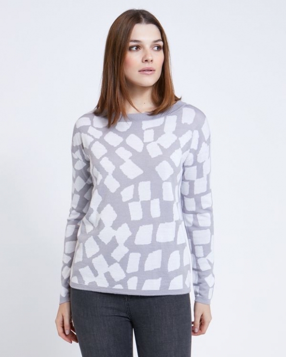 Paul Costelloe Living Studio Grey Pebble Jumper Paul Costelloe Living Studio Grey Pebble Jumper