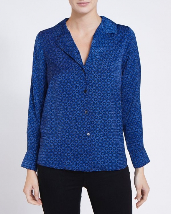 Satin Geo Blouse Satin Geo Blouse
