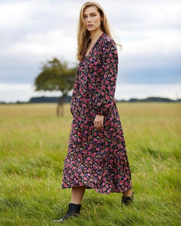 Tie Neck Midi Dress Tie Neck Midi Dress