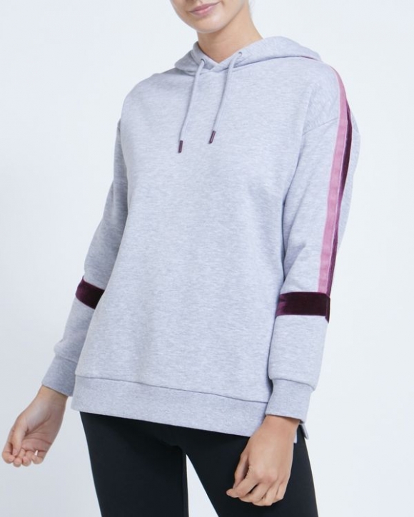 Velour Trim Hoodie Velour Trim Hoodie