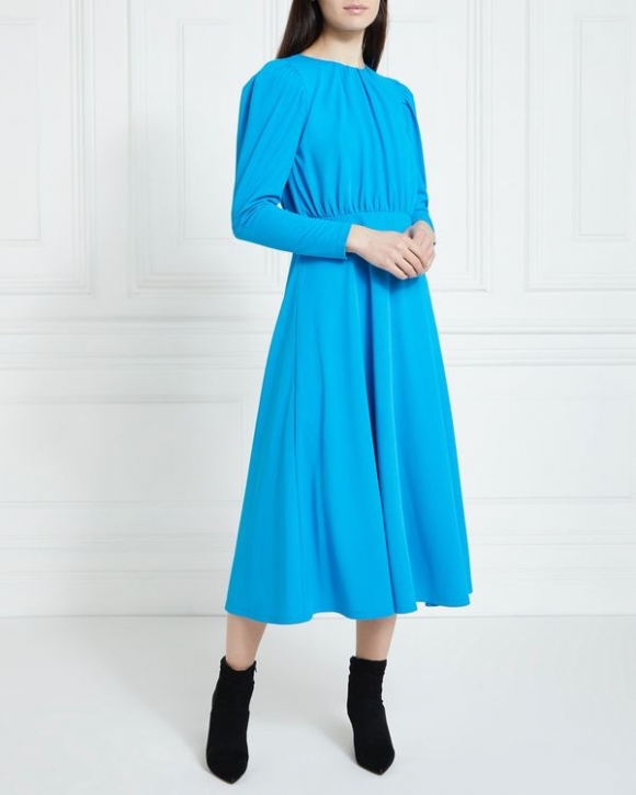 Gallery Gather Neck Dress Gallery Gather Neck Dress