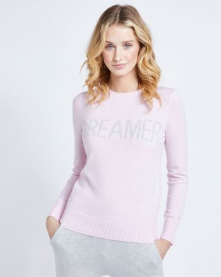 Savida Cashmere Blend Slogan Jumper Savida Cashmere Blend Slogan Jumper