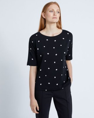 Carolyn Donnelly The Edit Spot Print Top Carolyn Donnelly The Edit Spot Print Top