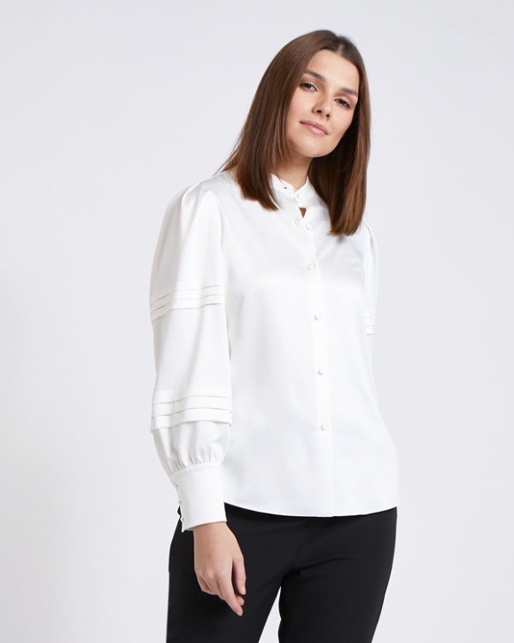 Paul Costelloe Living Studio Pleat Sleeve Blouse Paul Costelloe Living Studio Pleat Sleeve Blouse
