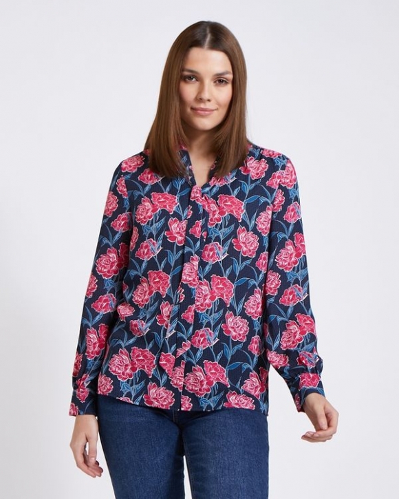 Paul Costelloe Living Studio Floral Tie Front Blouse Paul Costelloe Living Studio Floral Tie Front Blouse