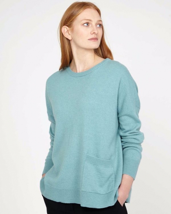 Carolyn Donnelly The Edit Blue Pocket Sweater Carolyn Donnelly The Edit Blue Pocket Sweater