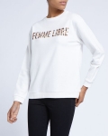 Leopard Slogan Sweatshirt Leopard Slogan Sweatshirt