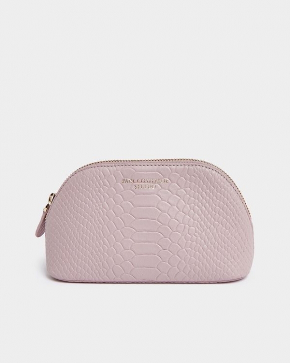 Paul Costelloe Living Studio Blush Leather Small Cosmetic Bag Paul Costelloe Living Studio Blush Leather Small Cosmetic Bag