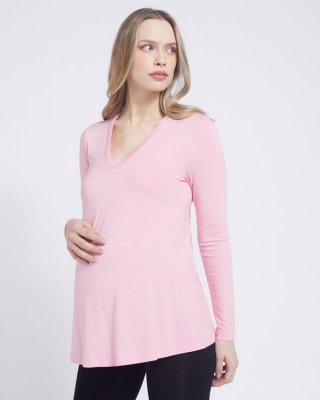 Savida Maternity V-Neck Flared Top Savida Maternity V-Neck Flared Top