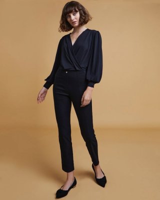 Gallery Elastic Back Trousers Gallery Elastic Back Trousers