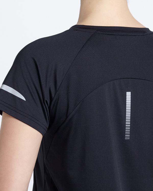 Mesh Insert V-Neck Tee