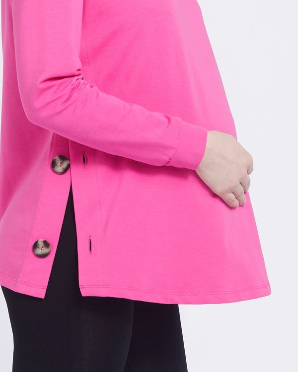 Savida Maternity Button Detail Sweatshirt