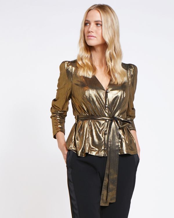 Lennon Courtney at Dunnes Stores Dynasty Lame Top