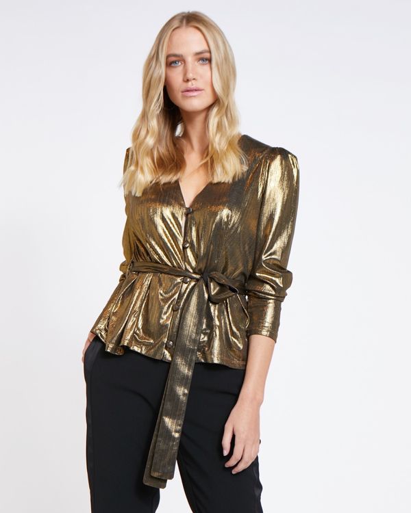 Lennon Courtney at Dunnes Stores Dynasty Lame Top