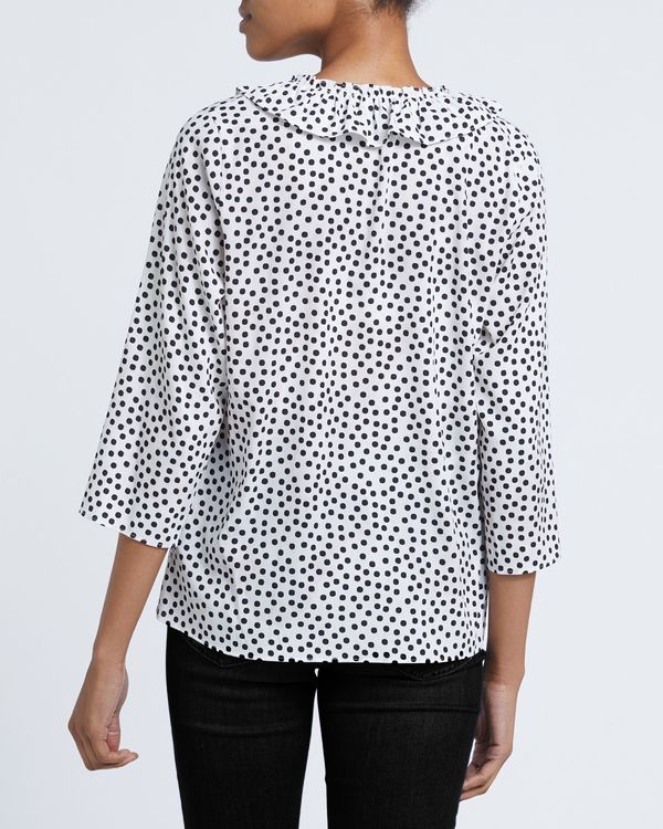 Ruffle Neck Top