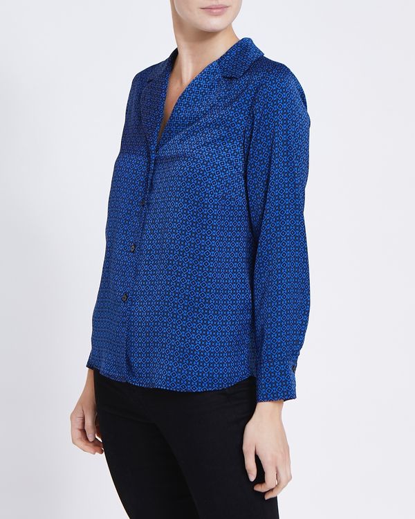 Satin Geo Blouse