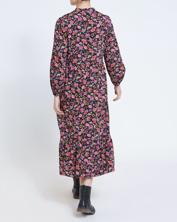 Tie Neck Midi Dress