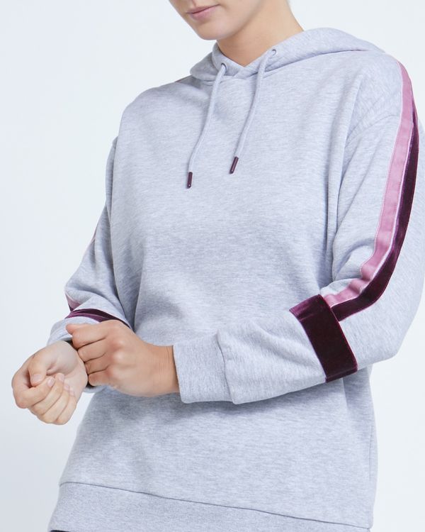Velour Trim Hoodie