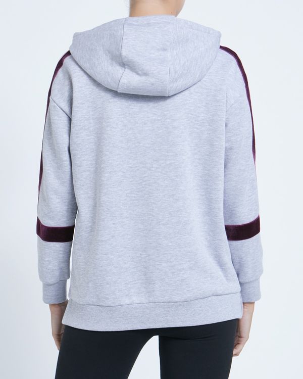 Velour Trim Hoodie