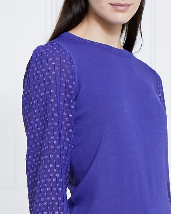Gallery Pleat Sleeve Jumper
