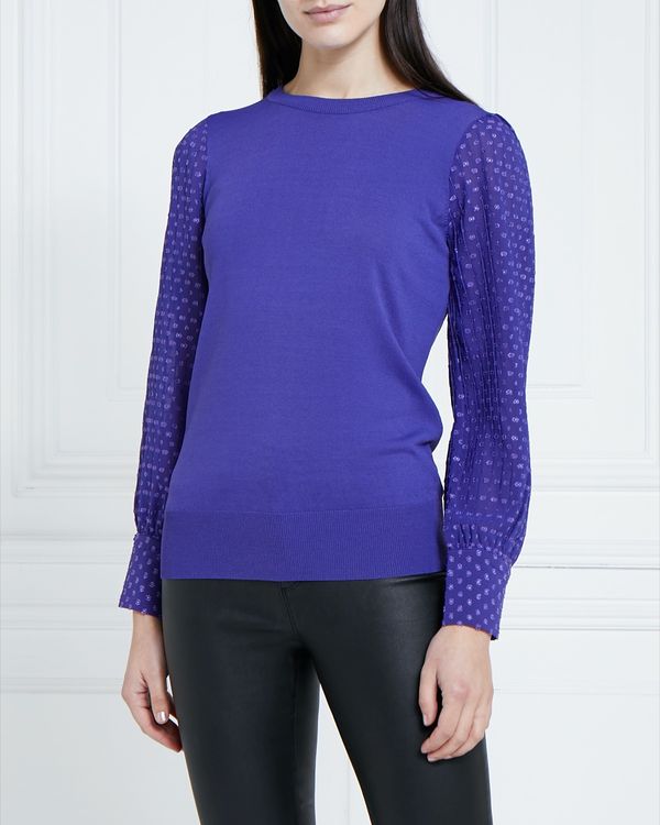 Gallery Pleat Sleeve Jumper