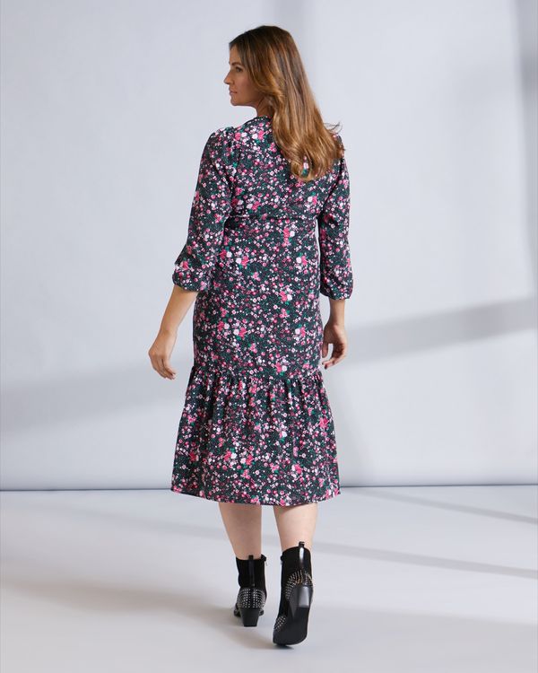 Savida Maternity Print Wrap Dress