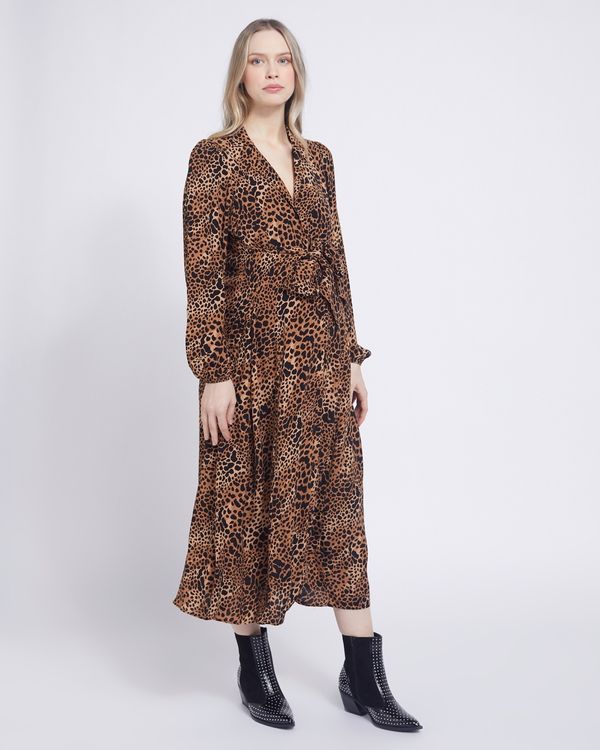 Savida Maternity Button Tie Dress