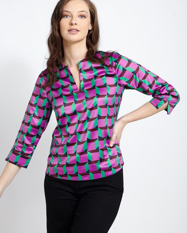 Lennon Courtney at Dunnes Stores Check Mate Blouse