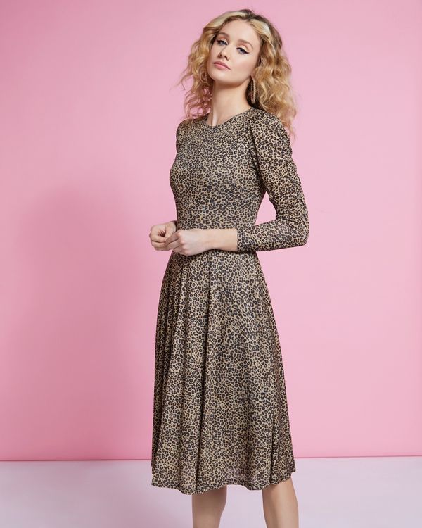 Savida Slinky Leopard Print Dress