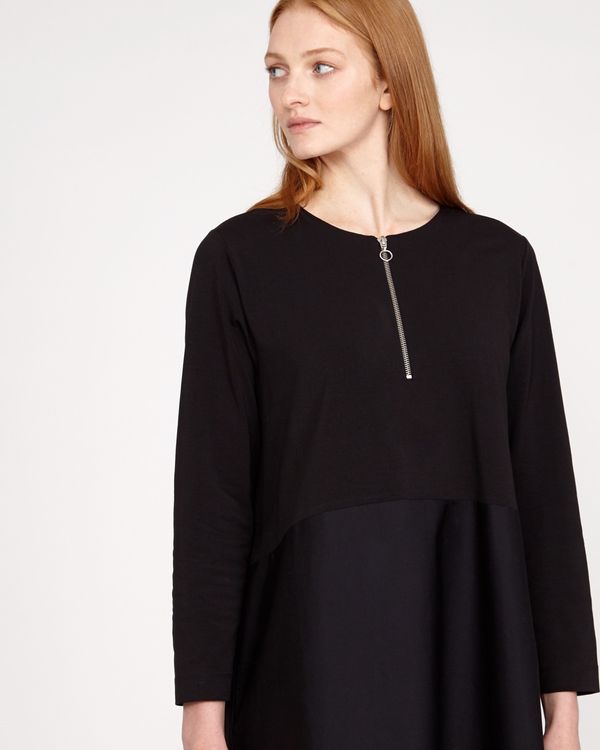 Carolyn Donnelly The Edit Cotton Zip Detail Dress