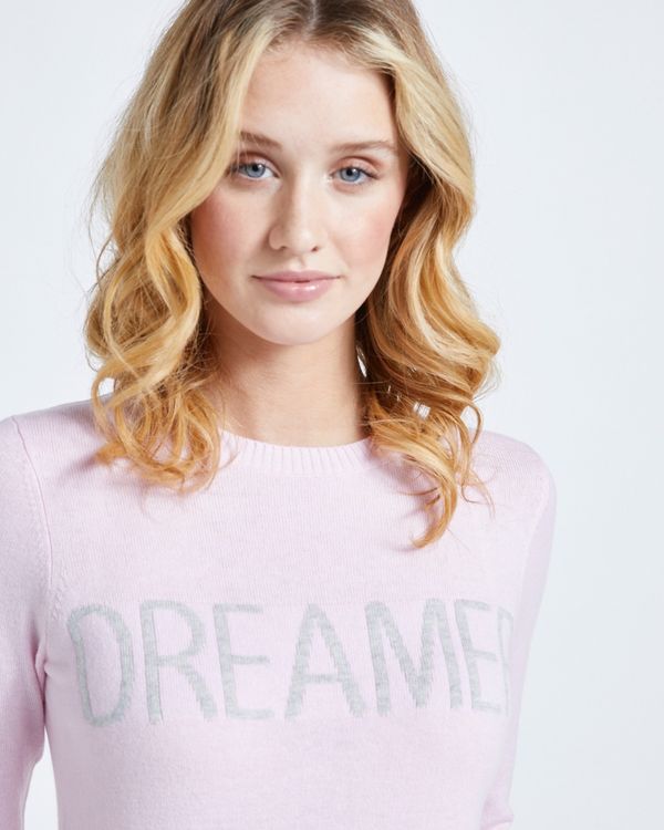 Savida Cashmere Blend Slogan Jumper