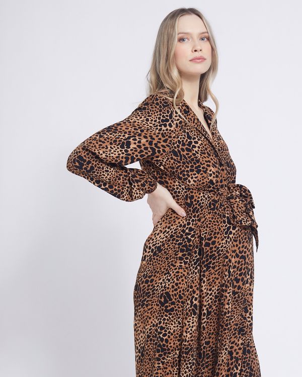 Savida Maternity Button Tie Dress