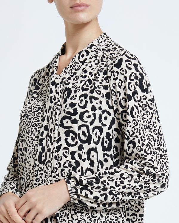 Leopard Jersey Top