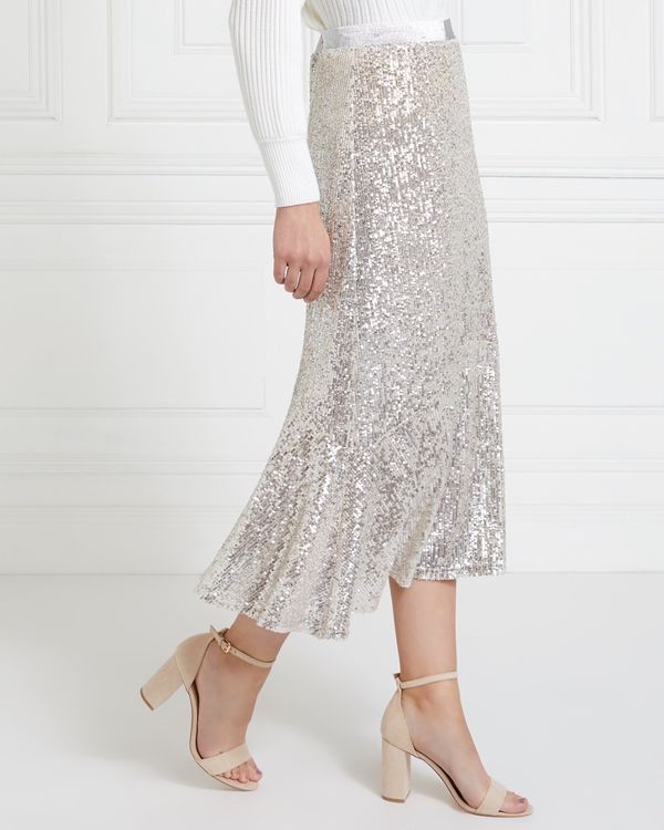 Gallery Mistletoe Sequin Skirt