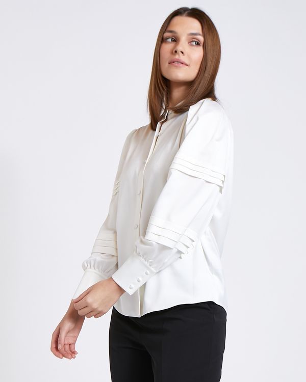 Paul Costelloe Living Studio Pleat Sleeve Blouse