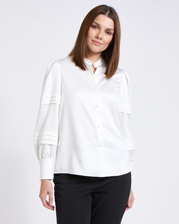 Paul Costelloe Living Studio Pleat Sleeve Blouse