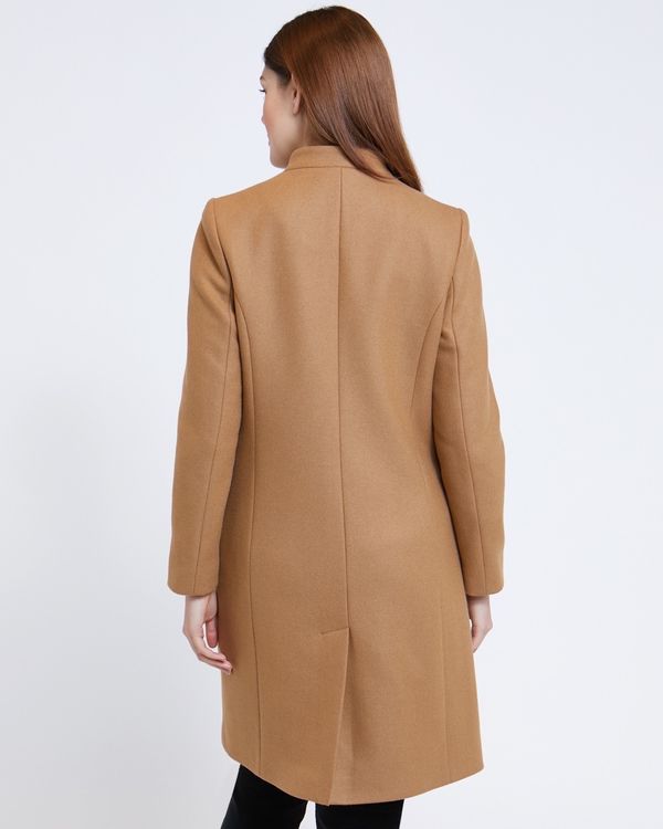 Paul Costelloe Living Studio Camel Notch Neck Coat