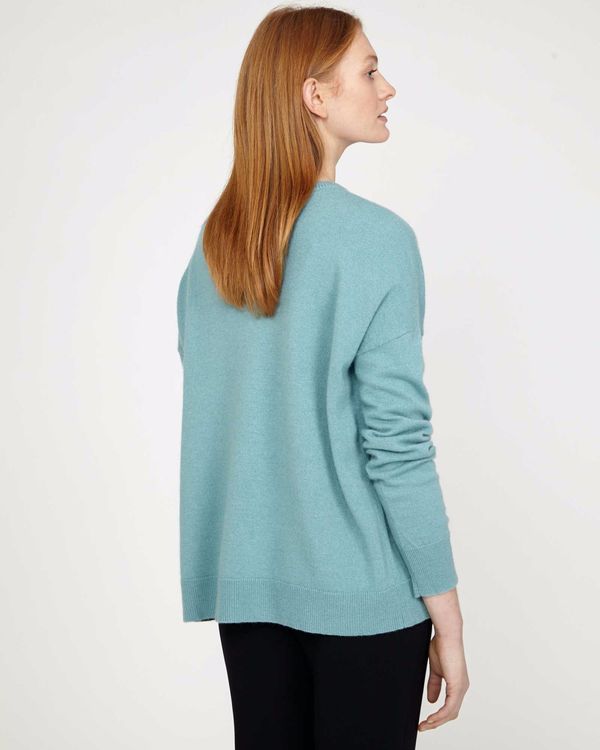 Carolyn Donnelly The Edit Blue Pocket Sweater