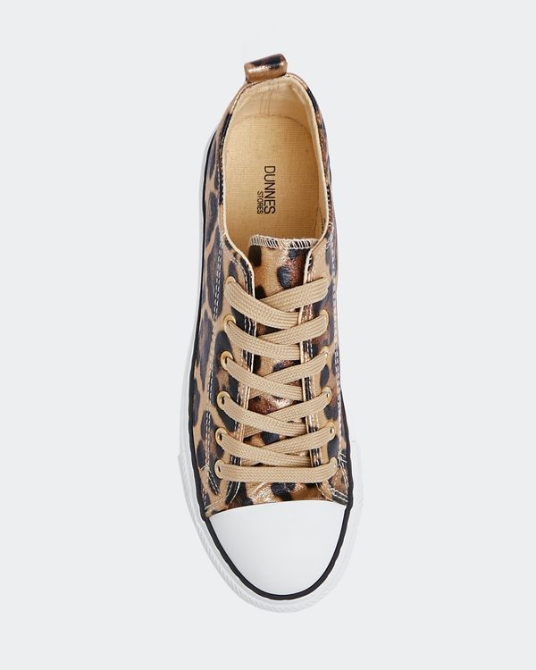 Leopard Toe-Cap Casual Shoes