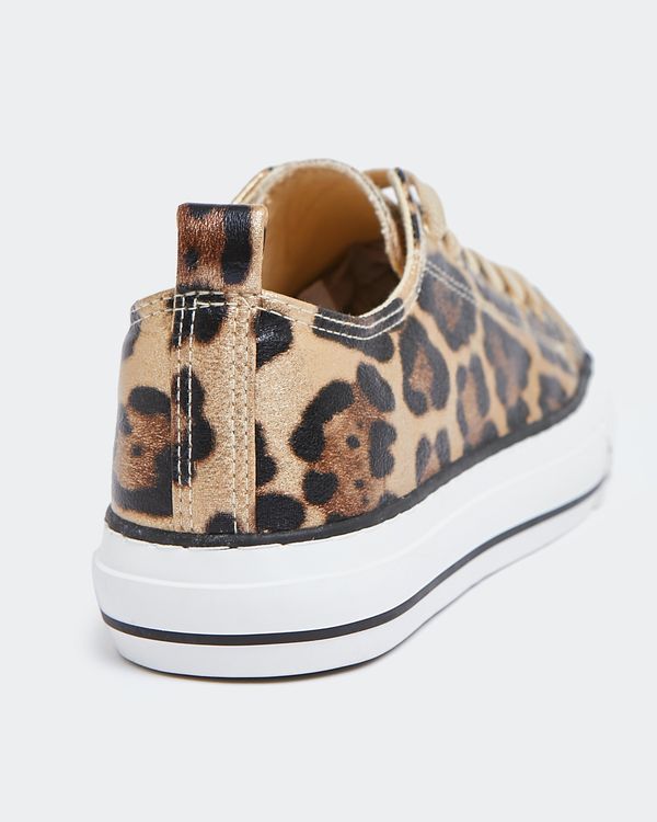 Leopard Toe-Cap Casual Shoes