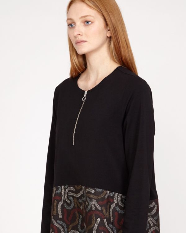 Carolyn Donnelly The Edit Squiggle Print Cotton Hem Dress