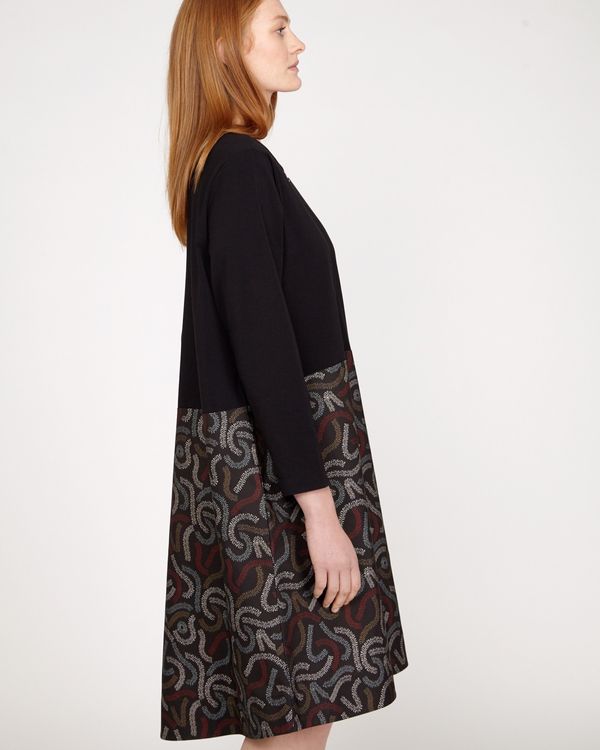 Carolyn Donnelly The Edit Squiggle Print Cotton Hem Dress