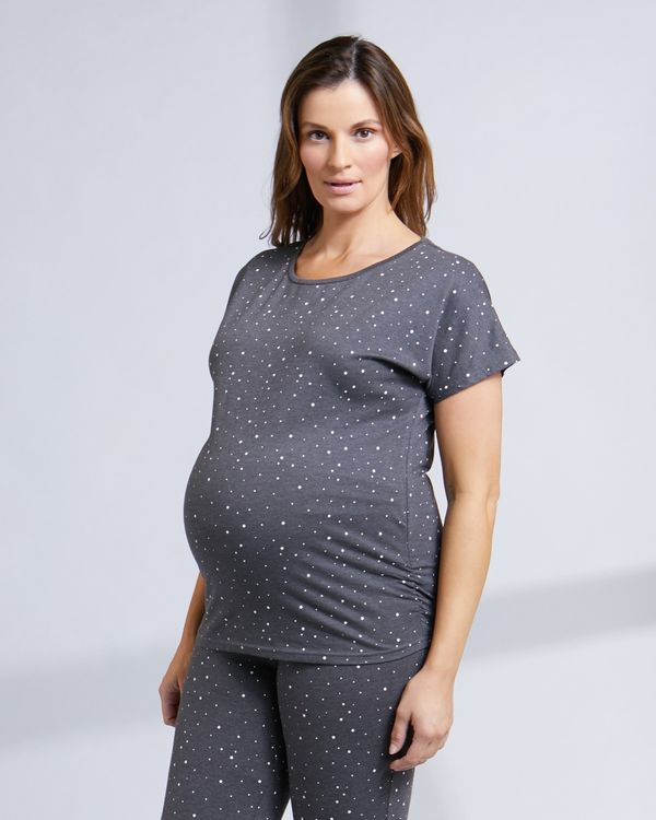 Maternity Star Crew-Neck T-Shirt