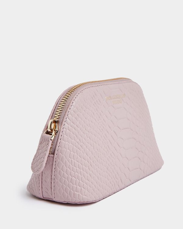 Paul Costelloe Living Studio Blush Leather Small Cosmetic Bag