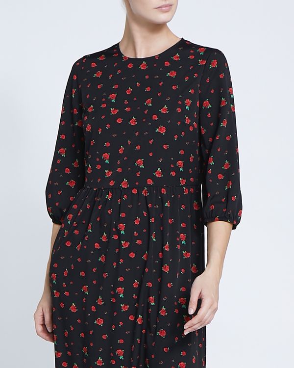 Round Neck Midi Dress